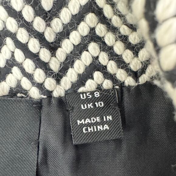 Carlisle blk/wht chevron wool blazer - Picture 7 of 13